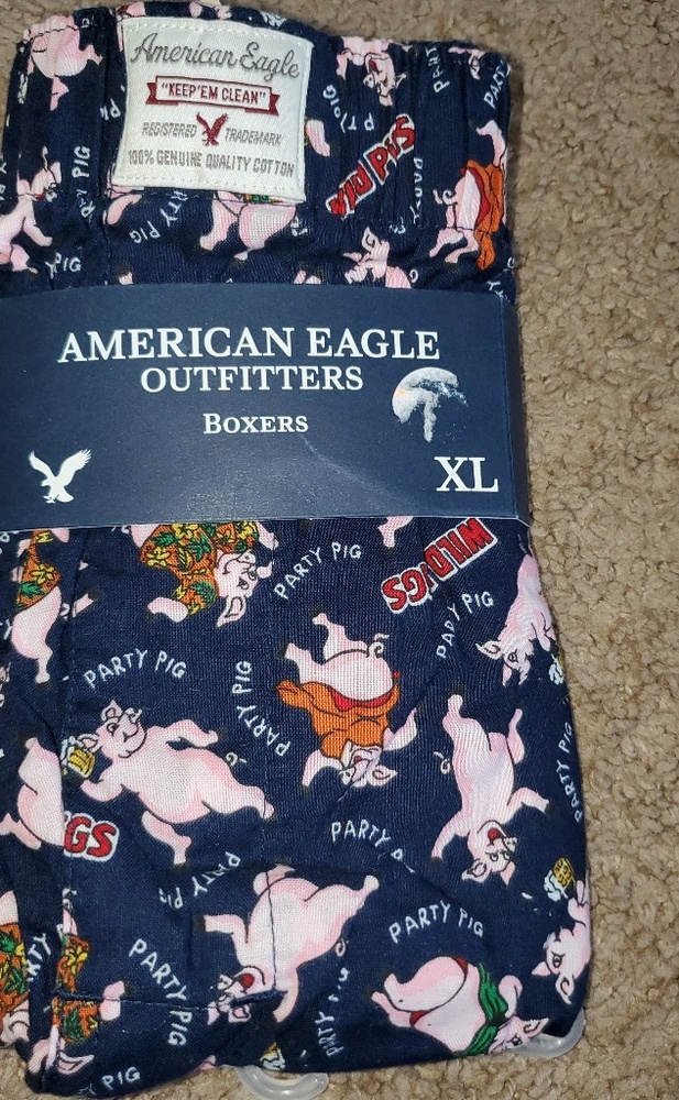 1 pair american eagle boxers size XL